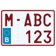 Nummerplaat moto