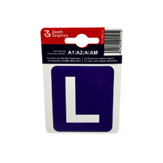 Autocollant "L" pour moto